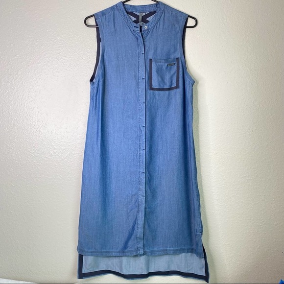 Sweaty Betty Bahia Chambray Shirt Dress - Picture 3 of 9